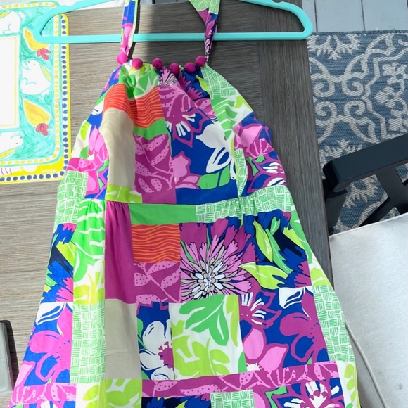 LILLY PULITZER HALTER DRESS WITH POM POMS-SIZE 6 - Picture 8 of 8